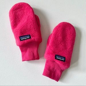 Patagonia Pink Fleece Mittens